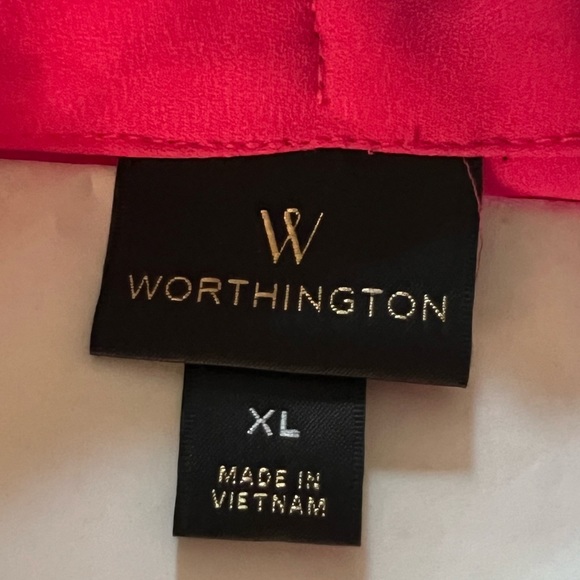 Women’s, Worthington, sleeveless blouse, magenta, size L - Picture 3 of 3